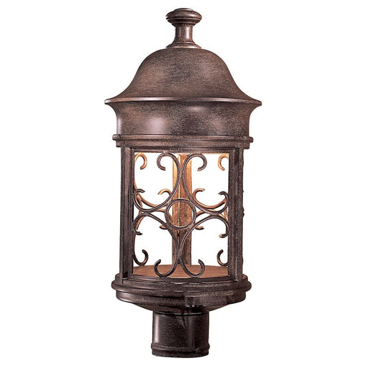 OPEN BOX ITEM: Minka Lavery Sage Ridge 1 Light Post Mount, Vintage Rust