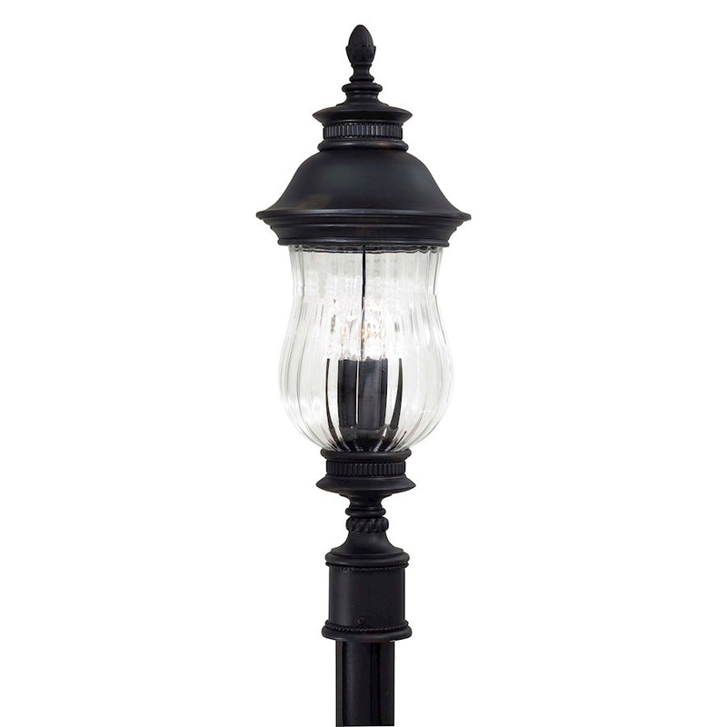 OPEN BOX ITEM: Minka Lavery Newport 3 Light Post Mount, Heritage