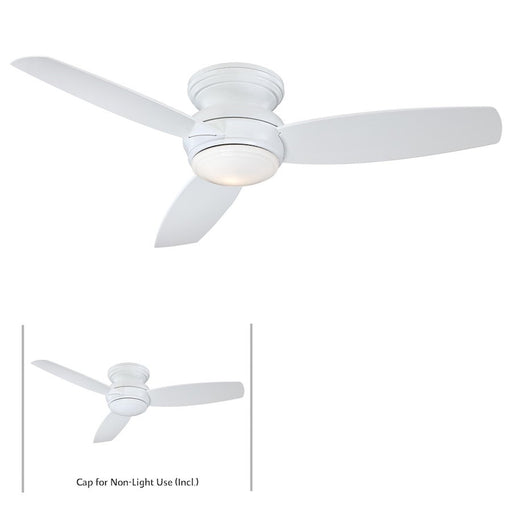OPEN BOX ITEM: Minka Aire TradConcept 52" LED Flush Ceiling Fan, WH