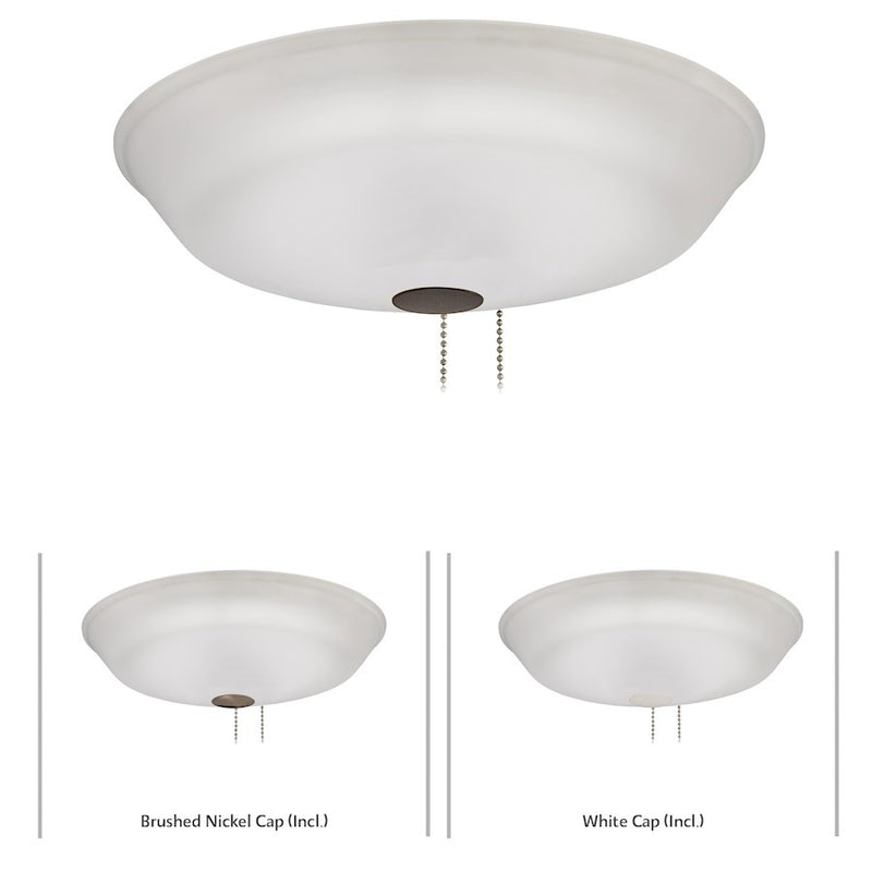 OPEN BOX ITEM: Minka Aire 120L Universal 12 1/4" LED Etched Light Kit, White