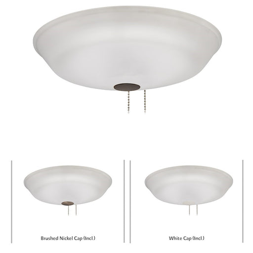 OPEN BOX ITEM: Minka Aire 120L Universal 12 1/4" LED Etched Light Kit, White