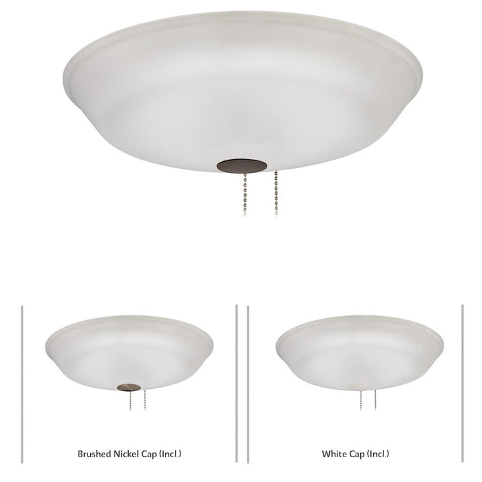 OPEN BOX ITEM: Minka Aire 120L Universal 12 1/4" LED Etched Light Kit, White