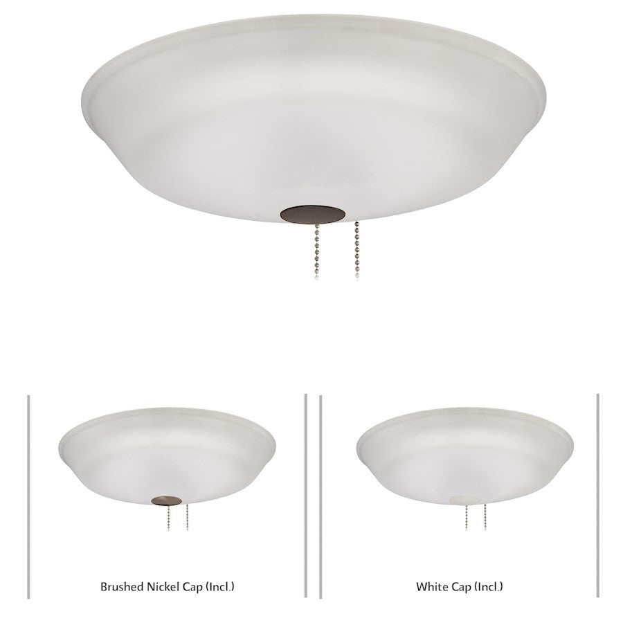 OPEN BOX ITEM: Minka Aire 120L Universal 12 1/4" LED Etched Light Kit, White