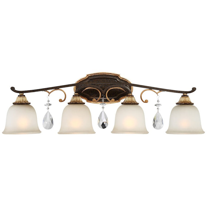 OPEN BOX ITEM: Minka Metropolitan Chateau Nobles 4-Lt Bath, BZ/Gold