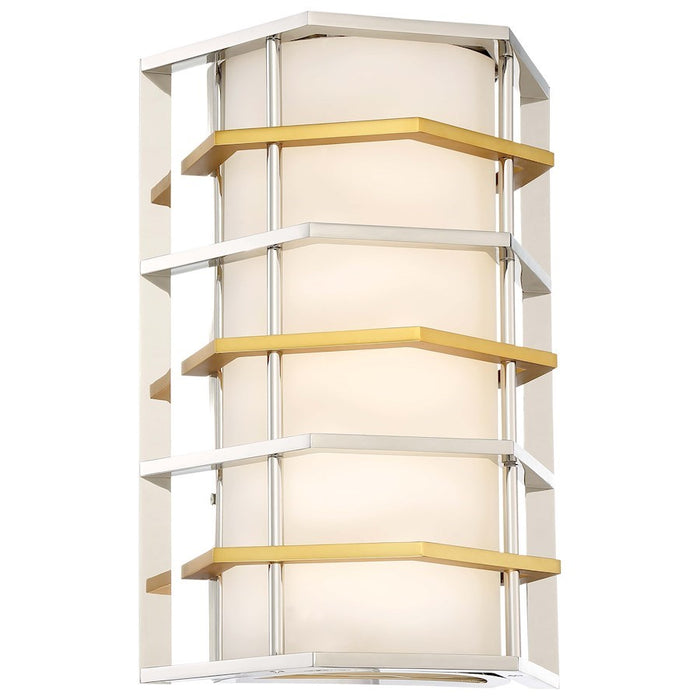 OPEN BOX ITEM: Minka George Kovacs Levels Sconce, P Nickel/Honey
