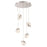 OPEN BOX ITEM: George Kovacs Silver Slice 5-Lt LED Pendant, Chrome