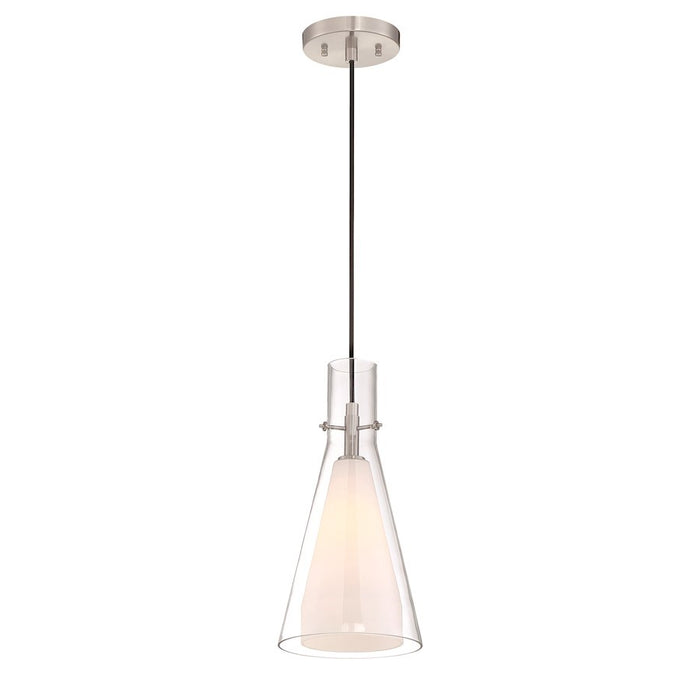 OPEN BOX ITEM: George Kovacs Taper 1 Light Mini Pendant, Nickel