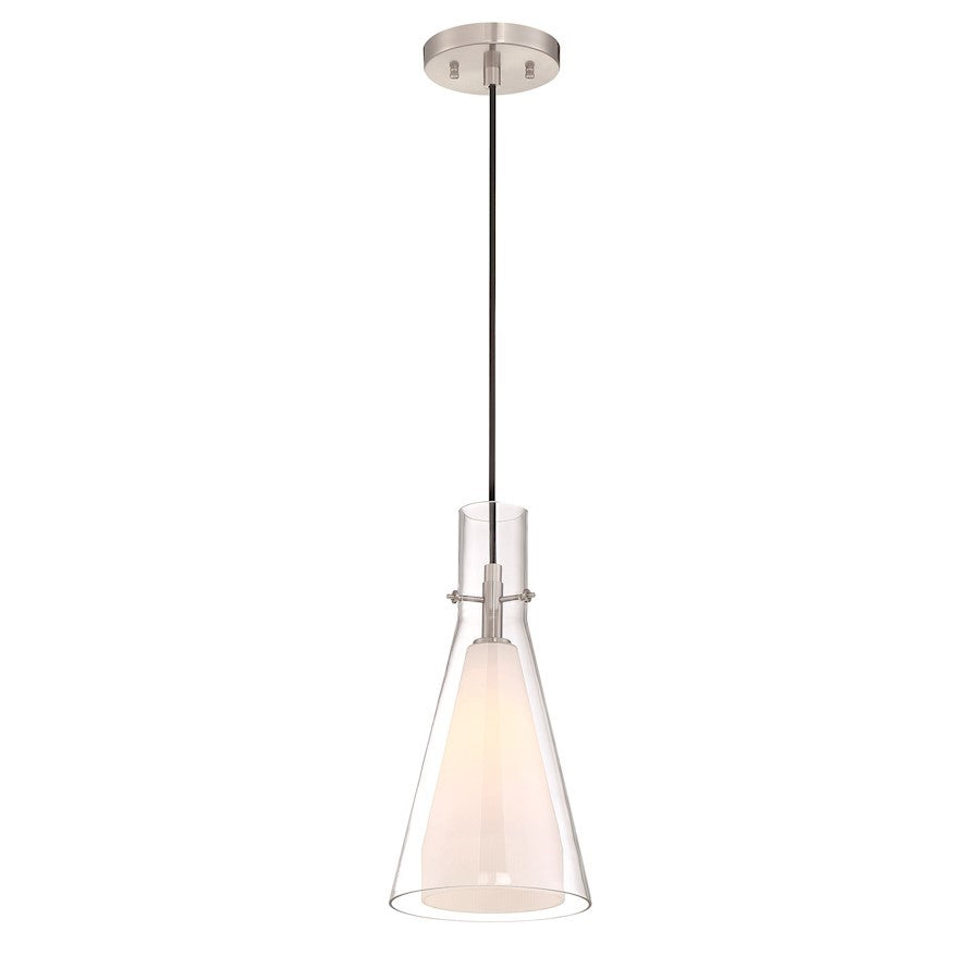 OPEN BOX ITEM: George Kovacs Taper 1 Light Mini Pendant, Nickel
