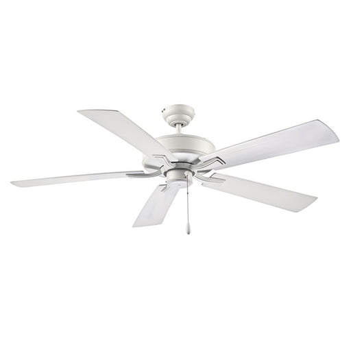 OPEN BOX: RP Lighting Velbreeze 52in 5-Blade Ceiling Fan | Matte White ABS Blades | Covered Patio & Porch | 52 x 52 x 13 in | Model MN1017W-MWW-MWW
