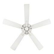 OPEN BOX: RP Lighting Velbreeze 52in 5-Blade Ceiling Fan | Matte White ABS Blades | Covered Patio & Porch | 52 x 52 x 13 in | Model MN1017W-MWW-MWW