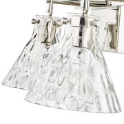 OPEN BOX: Millennium Lighting Barlon 16in 2-Light Vanity Light | Polished Nickel and Clear Water Glass | Bathroom Vanity | Model MN20002-PN