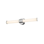 OPEN BOX: Millennium Lighting Trumann 24in 1-Light LED Vanity | Modern Polished Chrome and White Plastic | Bathroom & Powder Room | Model MN2221-CH