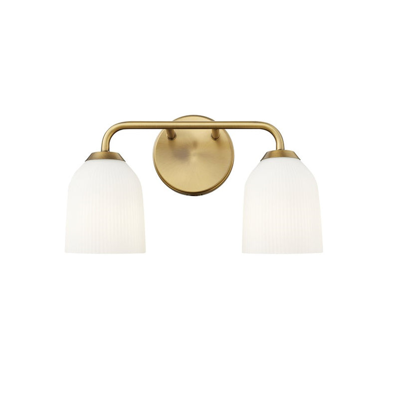 OPEN BOX ITEM: Millennium Norah 2-Light Vanity, Vintage Brass