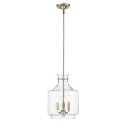 OPEN BOX: Millennium Lighting Mahannah 3-Light Pendant | Modern Gold and Clear Glass | Kitchen Island & Dining Room | Model MN22803-MG