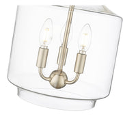 OPEN BOX: Millennium Lighting Mahannah 3-Light Pendant | Modern Gold and Clear Glass | Kitchen Island & Dining Room | Model MN22803-MG