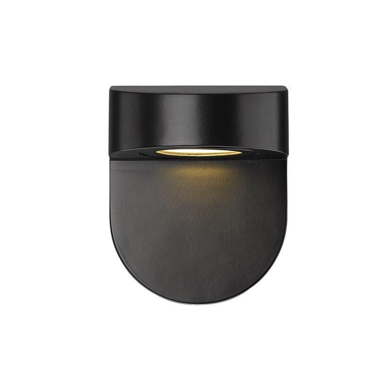 OPEN BOX ITEM: Millennium 1-Light Outdoor Sconce, Black/Frosted