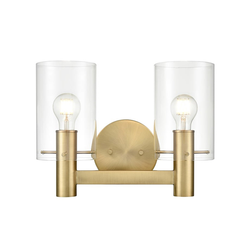 OPEN BOX ITEM: Millennium Apolla 2-Light Vanity, Vintage Brass