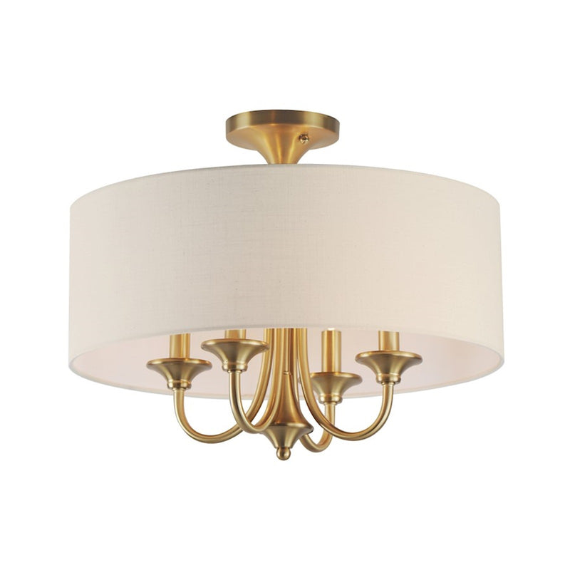 OPEN BOX ITEM: Maxim Bongo 4-Light Pendant/Semi-Flush, Aged Brass