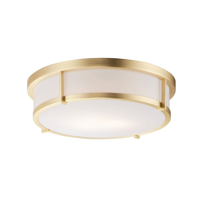 OPEN BOX: Maxim Lighting Rogue 3-Light Flush Mount E26, Brass - 10270WTSBR