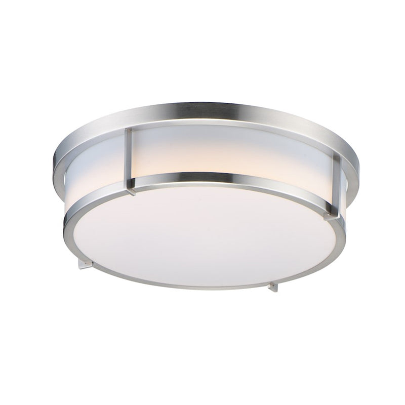 OPEN BOX ITEM: Maxim Rogue 13'' 2-Light Flush E26, Satin Nickel