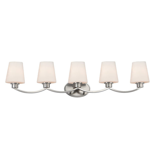 OPEN BOX ITEM: Maxim Shelter 5-Light Vanity in Satin Nickel