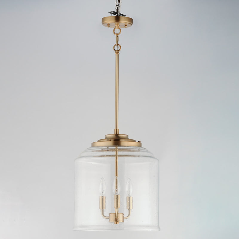 OPEN BOX: Maxim Lighting Acadia 3 Light Multi-Light Pendant, Heritage