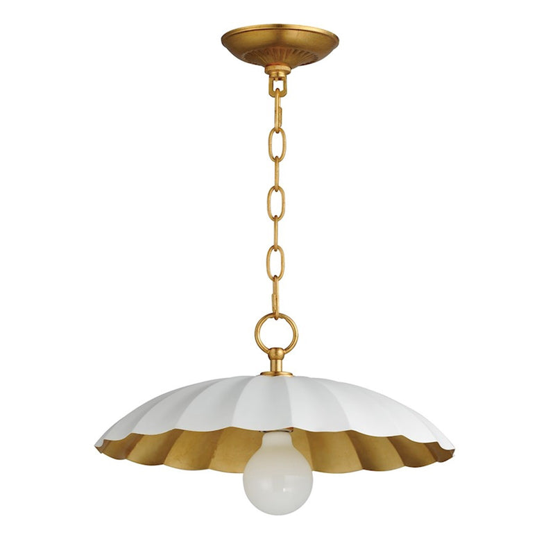 OPEN BOX ITEM: Maxim Primrose 16in 1-Light Pendant, Gold Leaf