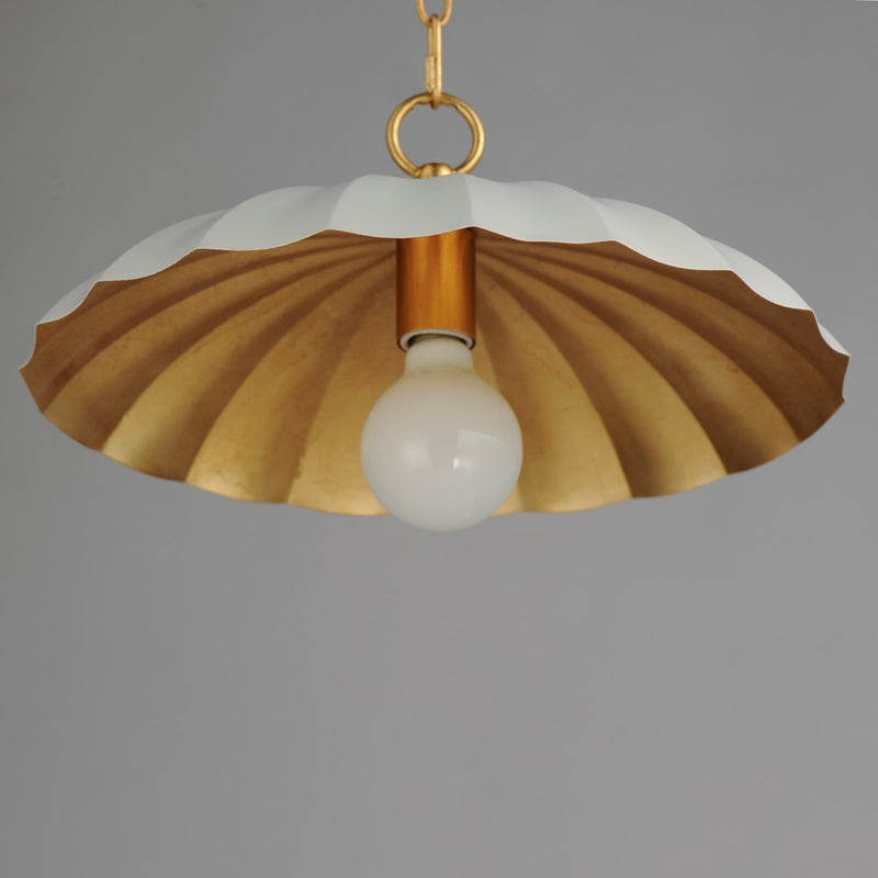 OPEN BOX ITEM: Maxim Primrose 16in 1-Light Pendant, Gold Leaf