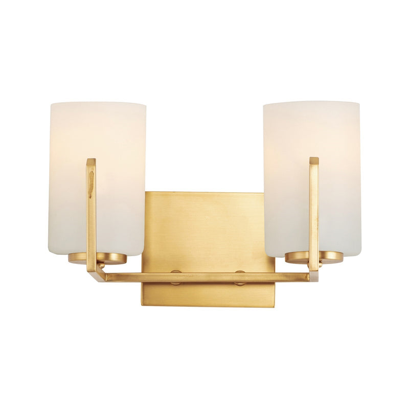OPEN BOX ITEM: Maxim Dart 2-Light Vanity, Satin Brass