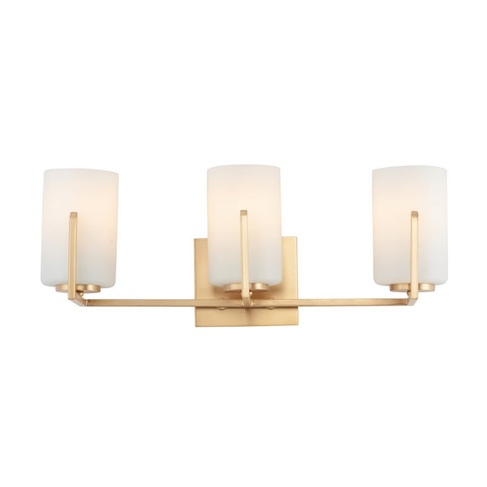 OPEN BOX: Maxim Lighting Dart 3-Light Bath Vanity, Satin Brass - MX21283SWSBR