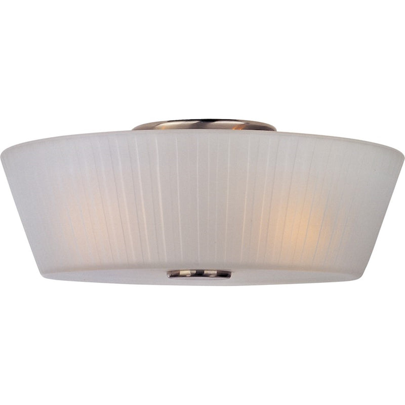 OPEN BOX ITEM: Maxim Finesse 3-Light Flush, Satin Nickel