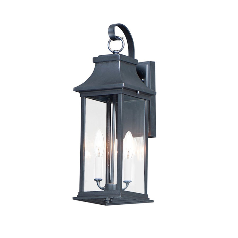 OPEN BOX ITEM: Maxim Vicksburg 2-Light Outdoor Sconce in Black