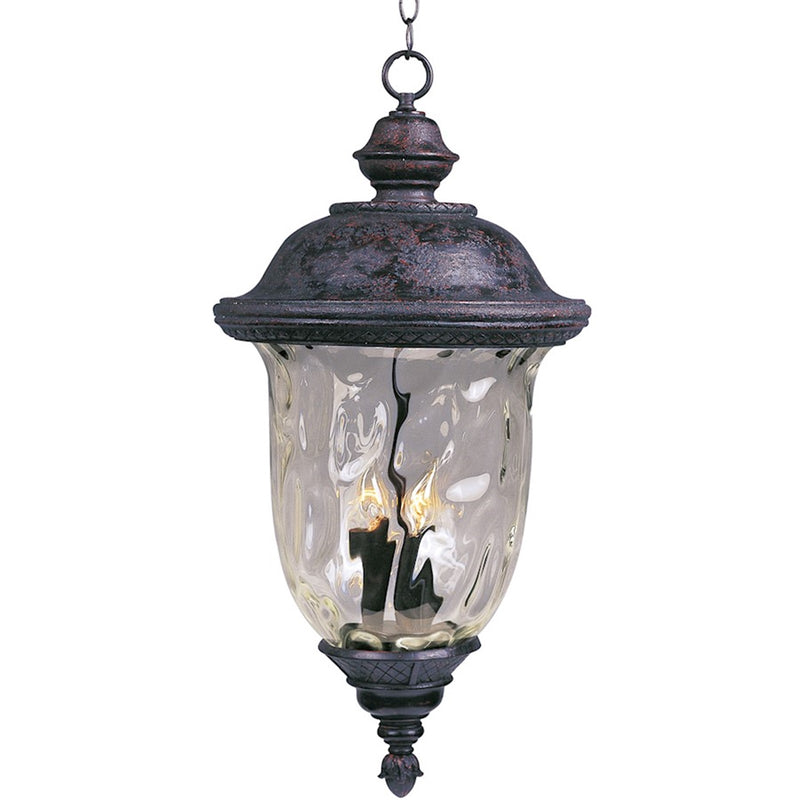 OPEN BOX ITEM: Maxim Carriage House 3-Light Hanging Lantern, Bronze