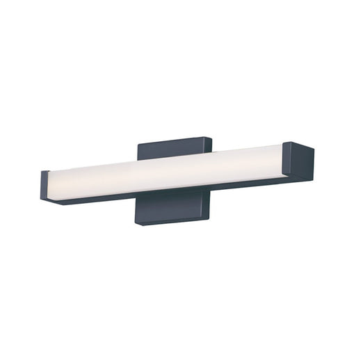 OPEN BOX ITEM: Maxim Lighting Spec 18in 1-Light Bath Vanity Light | Modern Black Aluminum and Acrylic | Bathroom Vanity & Powder Room | 18 x 2 x 2 in | Model MX52000BK