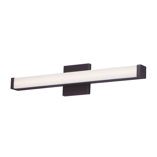 OPEN BOX ITEM: Maxim Lighting Spec 24in 1-Light Bath Vanity Light | Modern Bronze Aluminum | Bathroom Vanity & Powder Room | 24 x 2 x 2 in | Model MX52002BZ