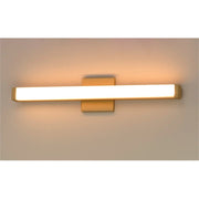 OPEN BOX: Maxim Spec LED 24in 1-Light Bath Vanity | Contemporary Gold Aluminum and White Acrylic | Bathroom & Powder Room | Model MX52002GLD