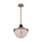 OPEN BOX: Nuvo Faro 1 Light 13" Pendant, Prismatic/Brass/Black - 60-7060