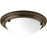 OPEN BOX ITEM: Progress Eclipse 2-Light Semi-Flush, Bronze/White