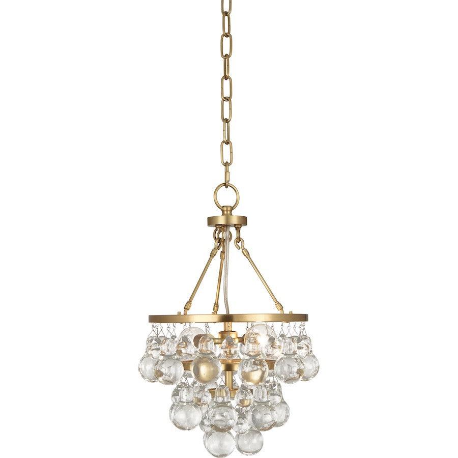 OPEN BOX ITEM: Robert Abbey Bling 2 Light Pendant, Antique Brass