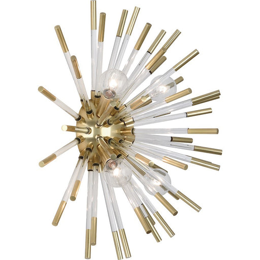 OPEN BOX: Robert Abbey Andromeda 4 Light Sconce, Brass/Rods - RO167