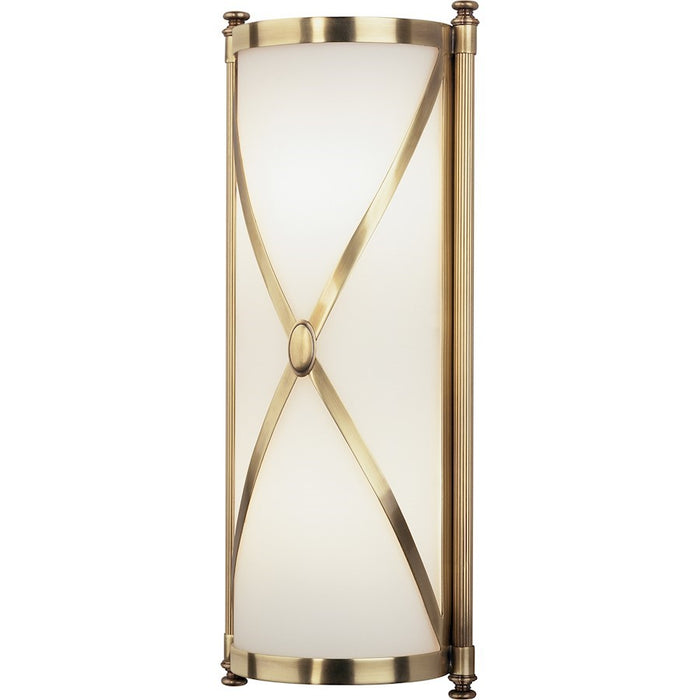 OPEN BOX: Robert Abbey Chase 2 Light Wall Sconce, Antique Brass - 1986