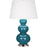 OPEN BOX ITEM: Robert Abbey Triple Gourd 1 Light Table Lamp, Peacock/Silver
