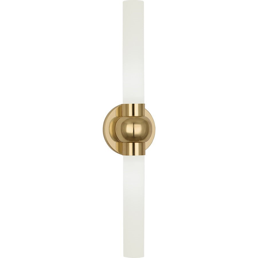 OPEN BOX: Robert Abbey Daphne 2 Light Wall Sconce, Modern Brass - RO6900