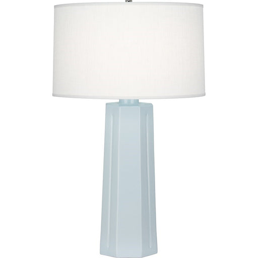 OPEN BOX ITEM: Robert Abbey Mason 1 Light Table Lamp, Baby Blue Ceramic