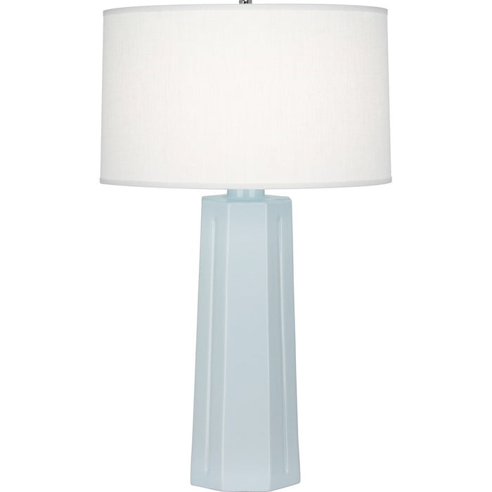 OPEN BOX ITEM: Robert Abbey Mason 1 Light Table Lamp, Baby Blue Ceramic