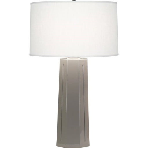 OPEN BOX ITEM: Robert Abbey Mason 1 Light Table Lamp, Smoky Taupe Ceramic
