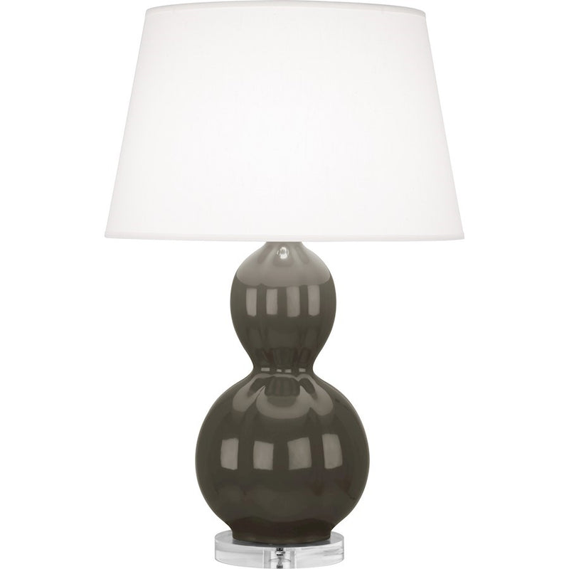 OPEN BOX ITEM: Robert Abbey Williamsburg Randolph Lamp, Taupe/Lucite