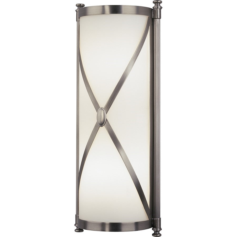 OPEN BOX: Robert Abbey Chase 2 Light Wall Sconce, Dark Antique Nickel - D1986