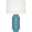OPEN BOX ITEM: Robert Abbey Dolly Table Lamp, Steel Blue Glazed Textured Ceramic