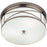 OPEN BOX ITEM: Robert Abbey Chase 3 Light Flushmount, Polished Nickel